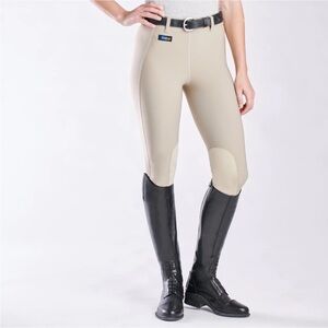 Irideon Riding Wear Equestrian Tan Riding Breeches women’s size Large